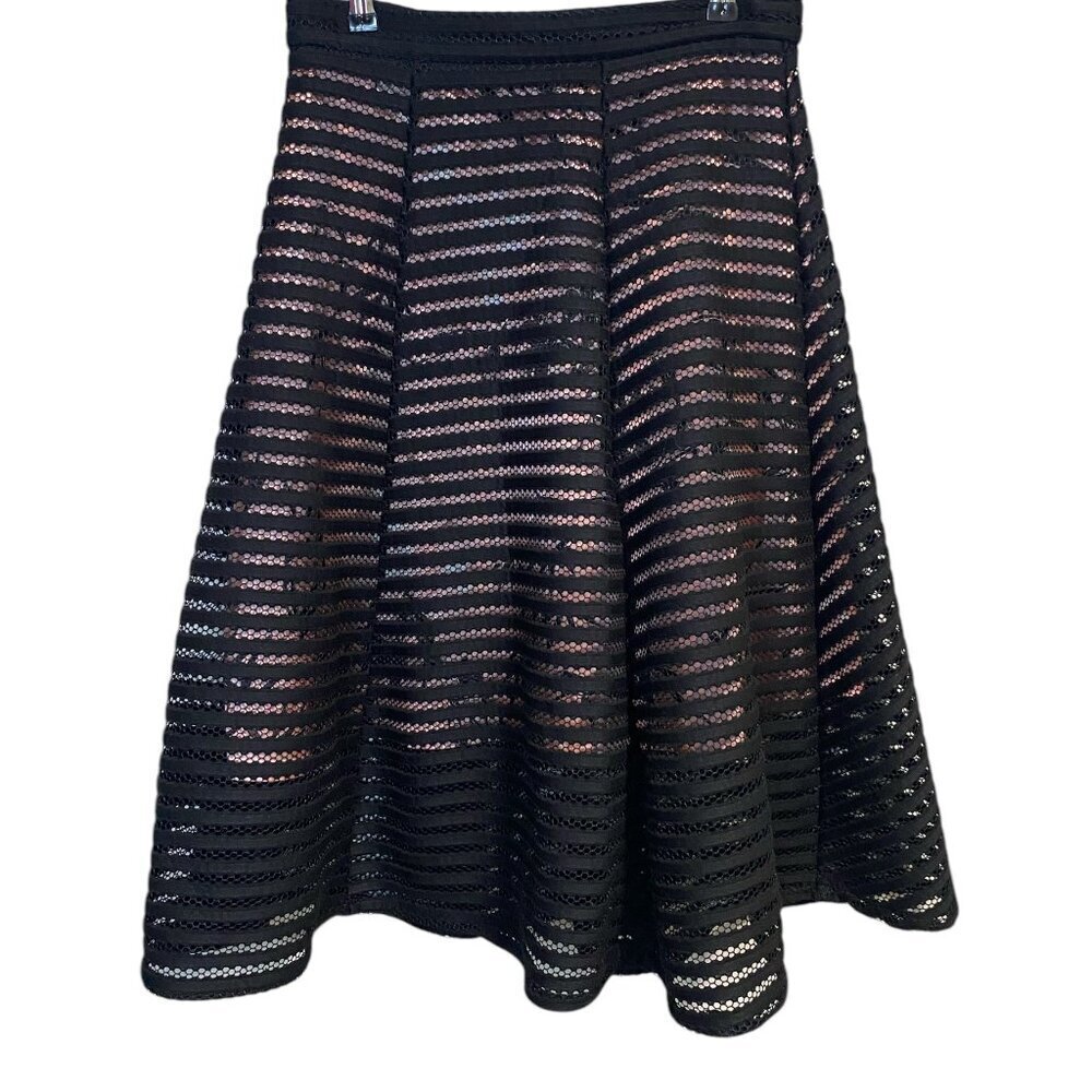Le Chateau - Long Fit & Flare Blk/pink Underlay - 4 - Picture 2 of 9